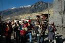 Wedding procession in Jomsom