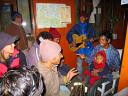 Porters singing and dancing