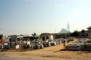 Marble yards line the road to Ahmedabad