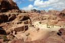 Tombs and facades near the beginning of the climb to The High Place of Sacrifice