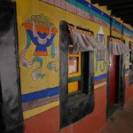 Colorful monk quarters