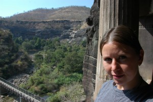 Overlooking the caves