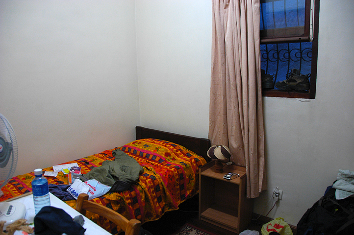 Hotel room in Aantananarivo, Madagascar