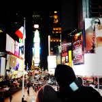 Times Square in January