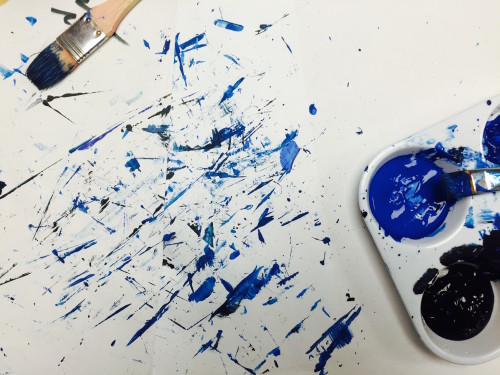 Painting at work last week